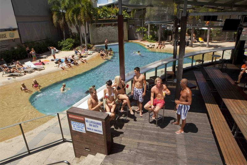 Outside Area
 - Gilligans Backpacker Hotel