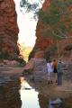 Watercolour painting at Simpsons Gap
 - Simpsons Gap Sunset watercolour painting Class Art Tours of Australia